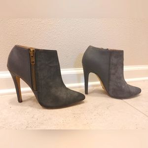 Blue Grey ankle booties